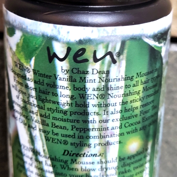NEW Wen Winter Vanilla Mint Nourishing Mousse 7.5 oz 221 mL  SEALED - Picture 3 of 6